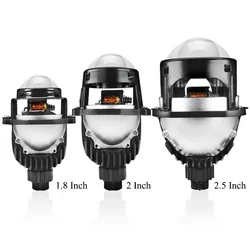Bifocal Bi LED Projector Lens with 2-inch Size, Lossless General Purpose Design, and High Brightness 12V 48W 9600lm