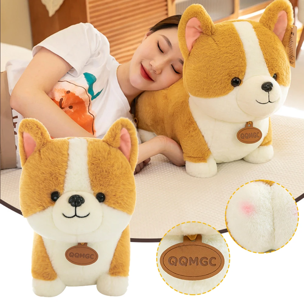 

Cartoon Corgi Dog Plush Pillow Stuffed Toy Cute Corgi Stuffed Animals Plushies for Kids Birthday Children's Day Gifts