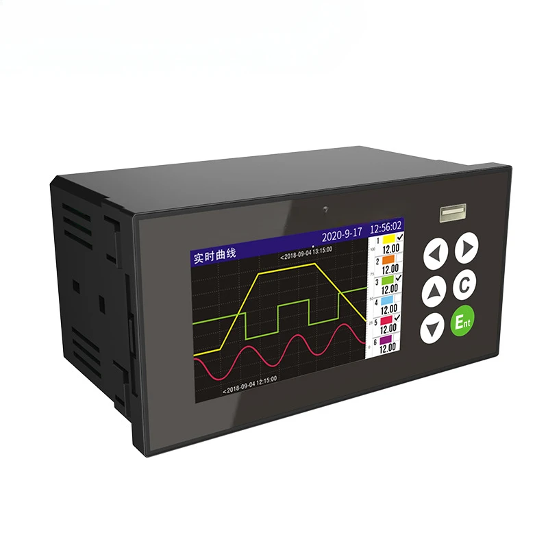 

Color screen industrial grade recorder, temperature, humidity, pressure, current and voltage data, recorder