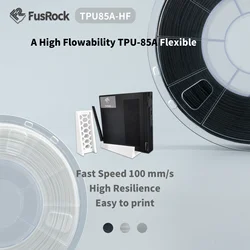 TPU 85A High Flow Filament 1.75mm，Flexible 3D Printer Filament Fit Most FDM 3D Printers High Resilience Easy to Print  Footwear