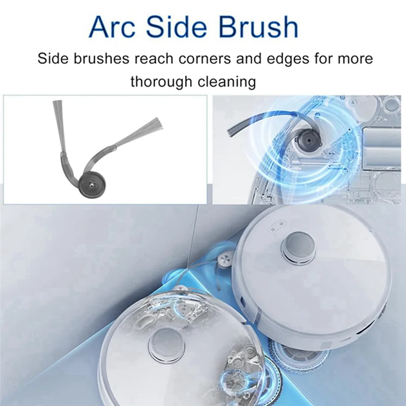 Side Brush For Roborock Q10 VF / VF+/ S5 / S5+/ Q10 PF / PF+ /X5 / X5+/ Q7 TF / TF+ / M5 / M5+/Q7 L5 / L5+ Vacuum Parts 10PCS-A5