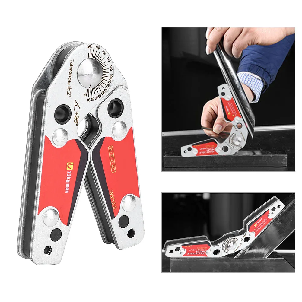Holder Welder Tool Accessories 20°-200° Adjustable Angles Welding Magnetic Welding Clamp