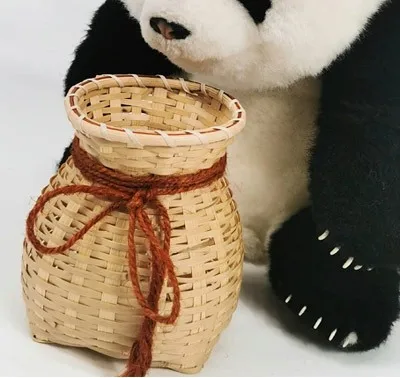 Panier à dos pour chiot, panier à poisson tissé en bambou, modèle oscillant, petits accessoires, tissé à la main