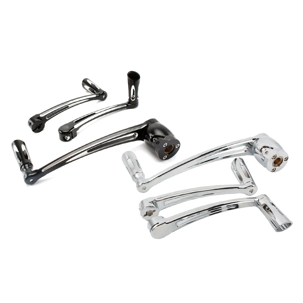 Motorcycle Brake Arm Pedal Kit Shift Lever W/ Shifter Pegs For Harley Davidson Electra Glide Road King Chrome/Black