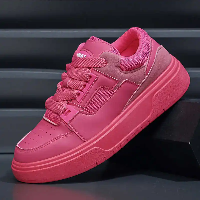 Thick Heeled Anti-skid Men Shooes Walking Shoes Purple Sneakers Sport Low Prices Class Affordable Price New Season High-end