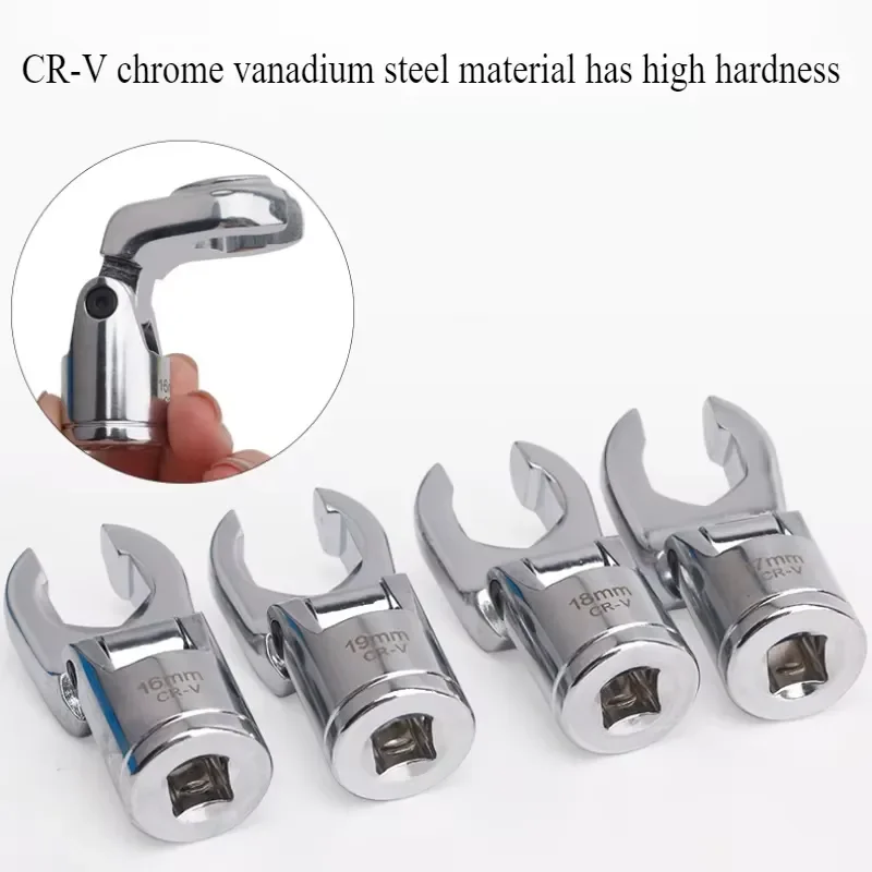 12 Pcs 3/8″ Crows Foot for Car Repair Wrench Set Open Ring Wrench Special vehicle repair rotary slotting wrench fuel tool