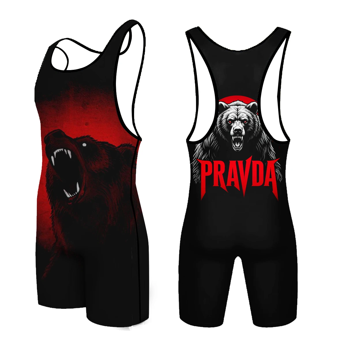 

Men's Weightlifting & Wrestling Full-body Suit - Training & Competition Outfit / Teenagers' Martial Arts Printed Boxing Suit