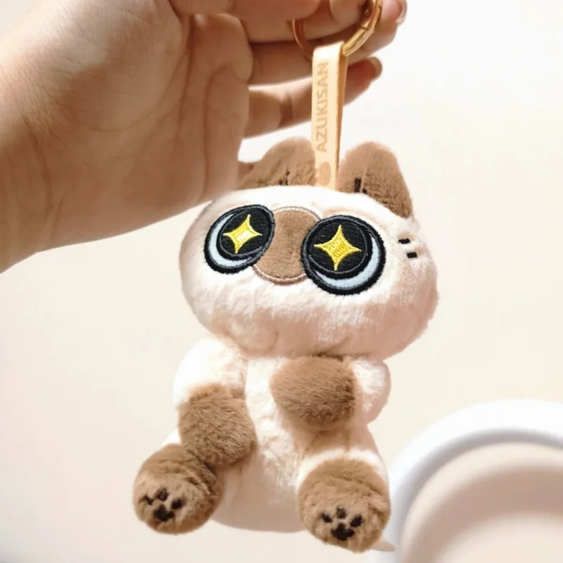 พวงกุญแจตุ๊กตาแมวสยามการ์ตูนน่ารักของแท้จากบริษัท Azukisan ของตกแต่งกระเป๋าเป้ ของเล่น ของขวัญคริสต์มาส