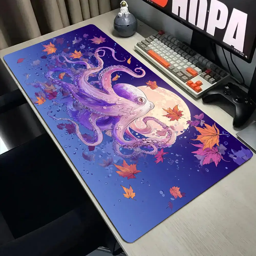 

Fantasy Romantic Octopus Mouse Pad Desk Mat with Stitched Edge Non-Slip Durable gaming mats pc accessories desk pad HD printing