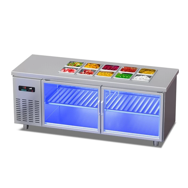 Commercial freezer, fruit fishing refrigerated display cabinet