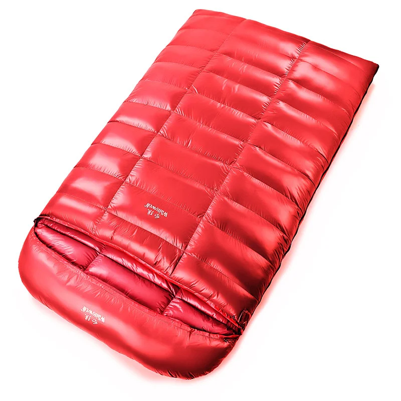 New Arrival 220*130CM 2500g/3000g White Goose Down Filling Daunen Decke Winter Sleeping Bag Schlafsäcke Camping Quilt