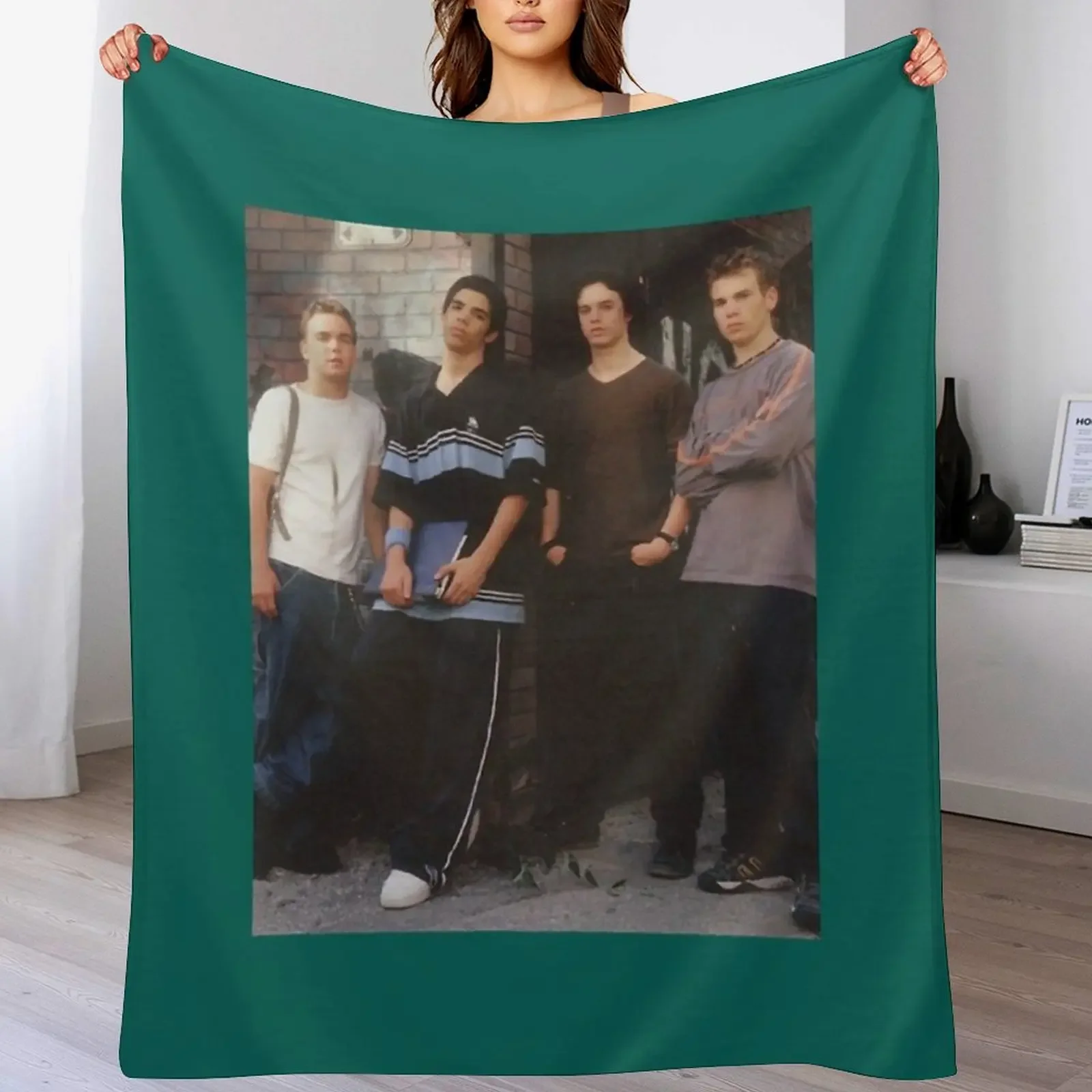 degrassi Craig Manning, Sean Cameron, Jimmy Brooks and Gavin C Throw Blanket