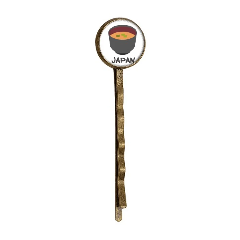 

Traditional Japanese Tasty Miso Soup Retro Metal Hair Bobby Pin Headwear