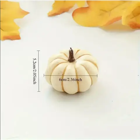 9pcs 무작위 혼합 미니 인공 할로윈 호박 장식 시뮬레이션 야채 DIY 공예 홈 파티 장식 소품