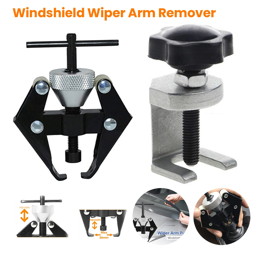 

Windshield Wiper Arm Remover Adjustable Car Wiper Arm Removal Tool Alloy Windshield Wiper Arm Puller 6-28mm for Battery Terminal