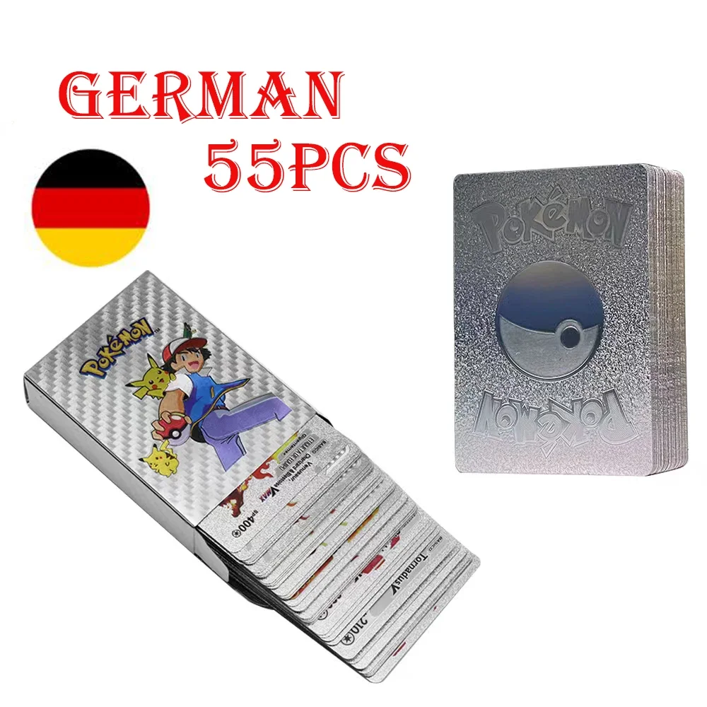 50-100 Different Pokemon Cards German VSTAR Shining TAKARA TOMY GX VMAX Cards Game Battle Carte Trading Children Toy