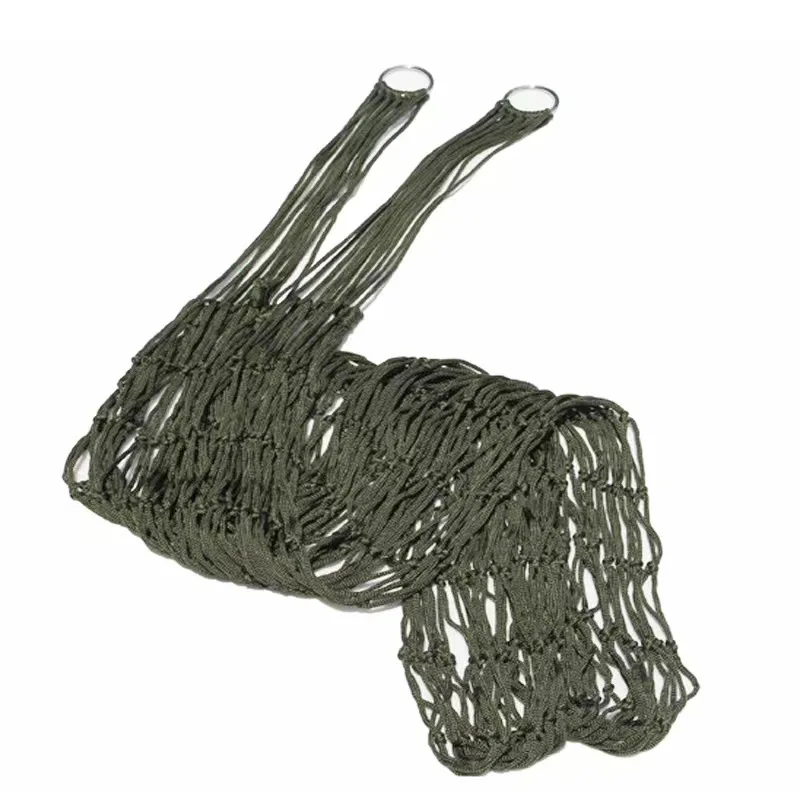 

Best-Selling Portable Camping Swing Single Double Nylon Rope Outdoor Mesh Hammock for Adults Direct Factory Sale Travel Leisure