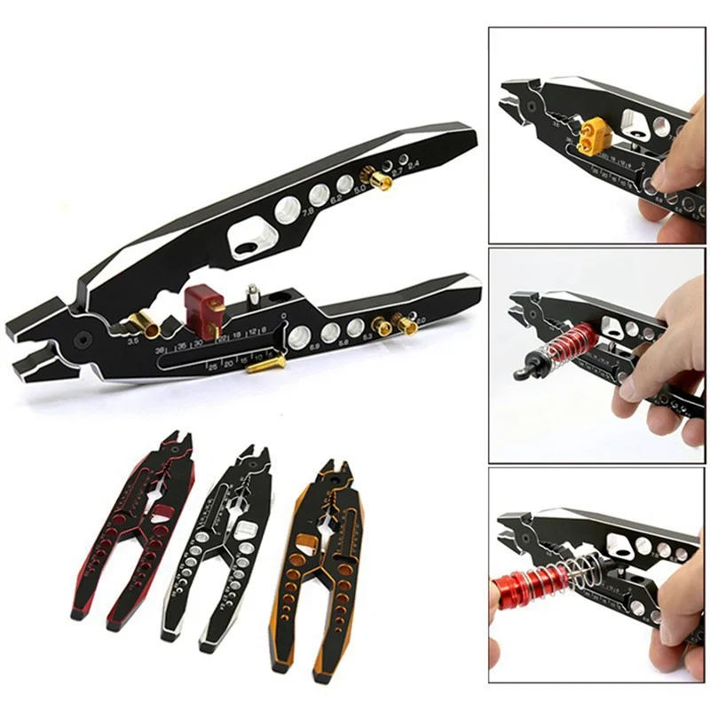 

1/8 1/10 Remote Control Car Metal Shock Absorber Pliers Ball Head Wrench Multifunctional Remote Control Tool Set A Easy To Use-A