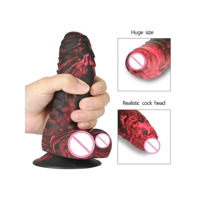 HESEKS New Super Big Silcone Suction Big Dong Lifelikeness Dildo High Quality Adult Sex Toy For Female And Couples