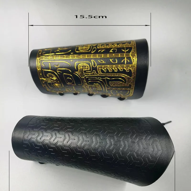 Hanfu ochraniacz na nadgarstek akcesoria rękaw tajemniczy wzór zbroja starożytny szermierz latająca ryba akcesoria do garnituru chłopcy dziewczęta przystojny