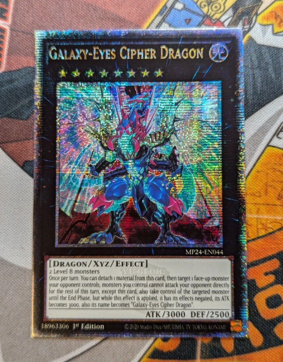 

Yugioh KONAMI TCG MP24-EN044 Galaxy-Eyes Cipher Dragon 25th Quarter Century Secret English 1st Edition Collection Mint Card