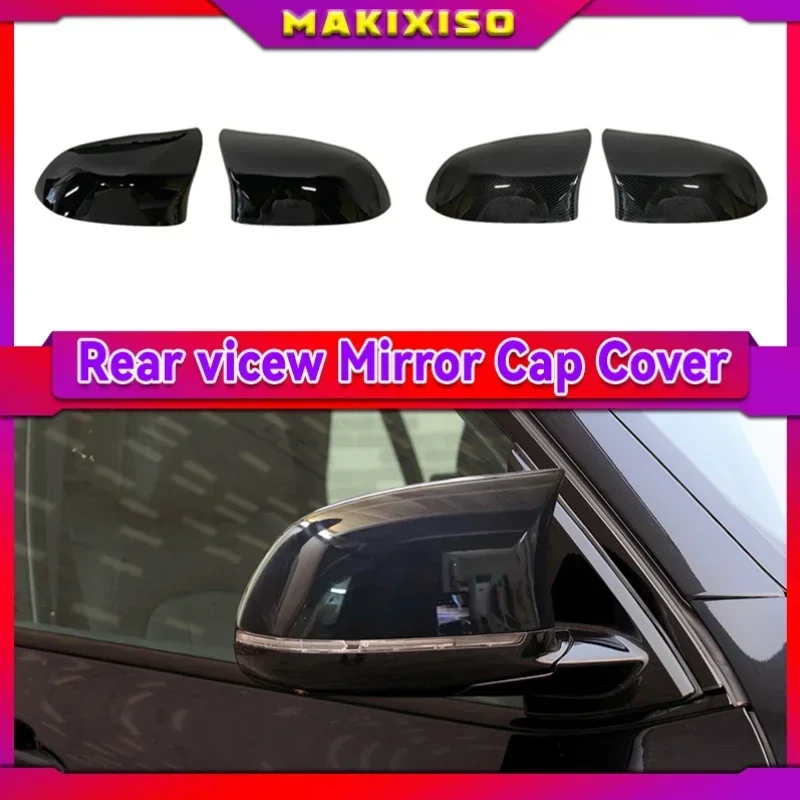 

Rearview Mirror Cover Cap Carbon Fiber Look Black for BMW F25 X3 F26 X4 F15 X5 F16 X6 2014-2018