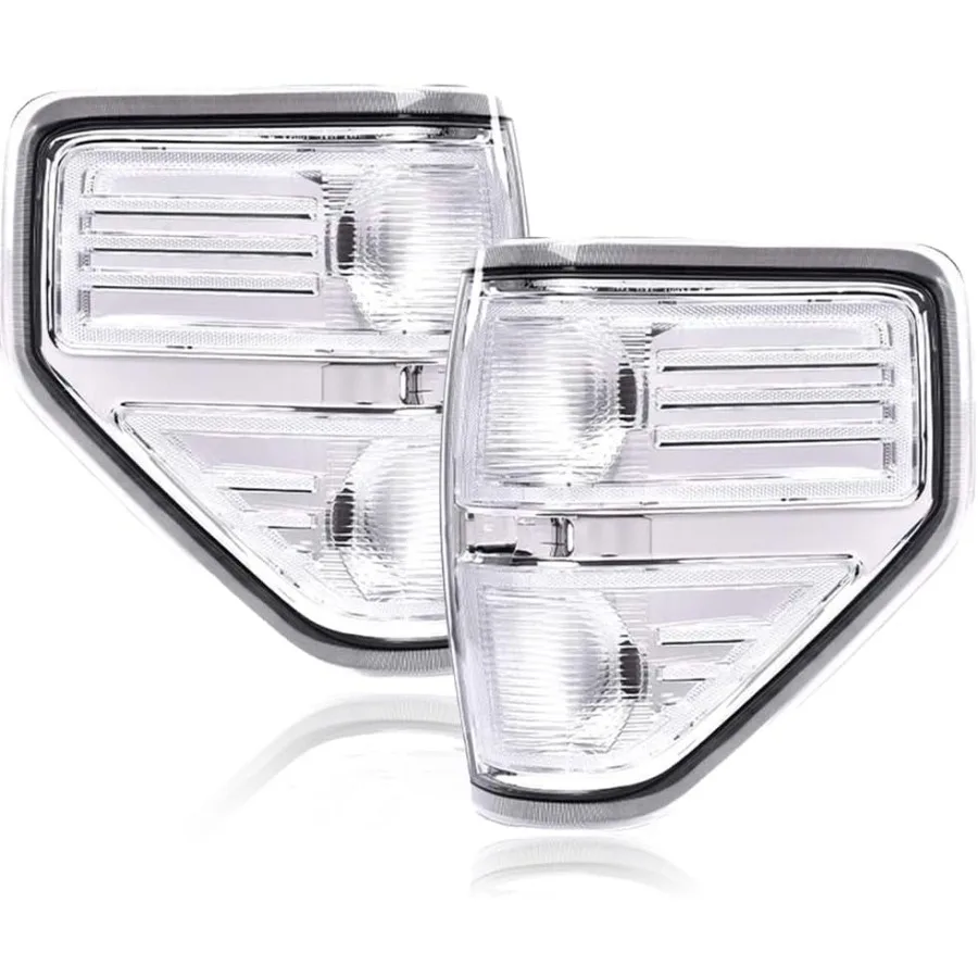 

Tail Lights Assembly Rear Lights Compatible with 20092014 F150 Clear Lens Driver Passenger Side Halogen Tail Lamps for Enhance