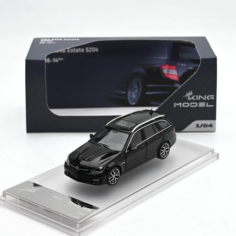 King Model 1/64 C63 Estate S204 Alloy Motor Vehicle Toy Die-casting Metal Model Collection Boy Christmas Gifts