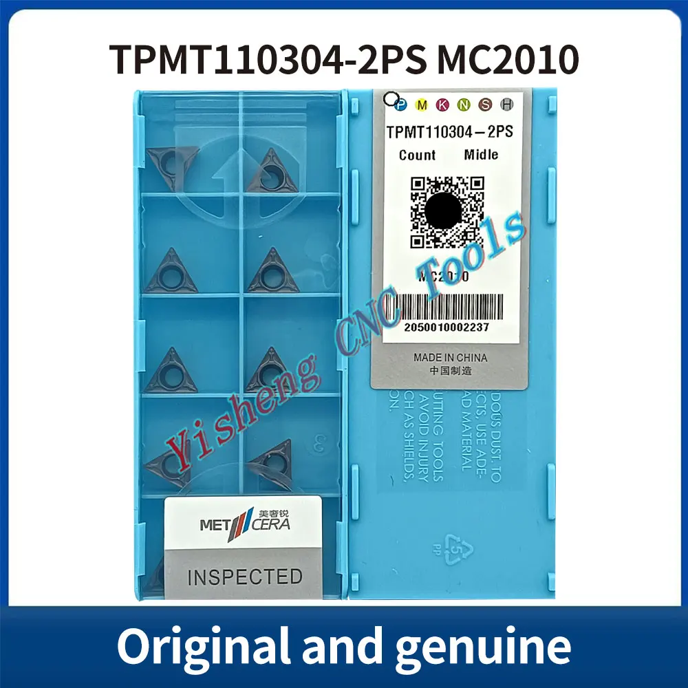 

METCERA Cutting Tools TPMT090204-2PS TPMT110304-2PS TPMT110308-2PS TPMT110304-1HQ TPMT110308-1HQ MC2010 CNC blades