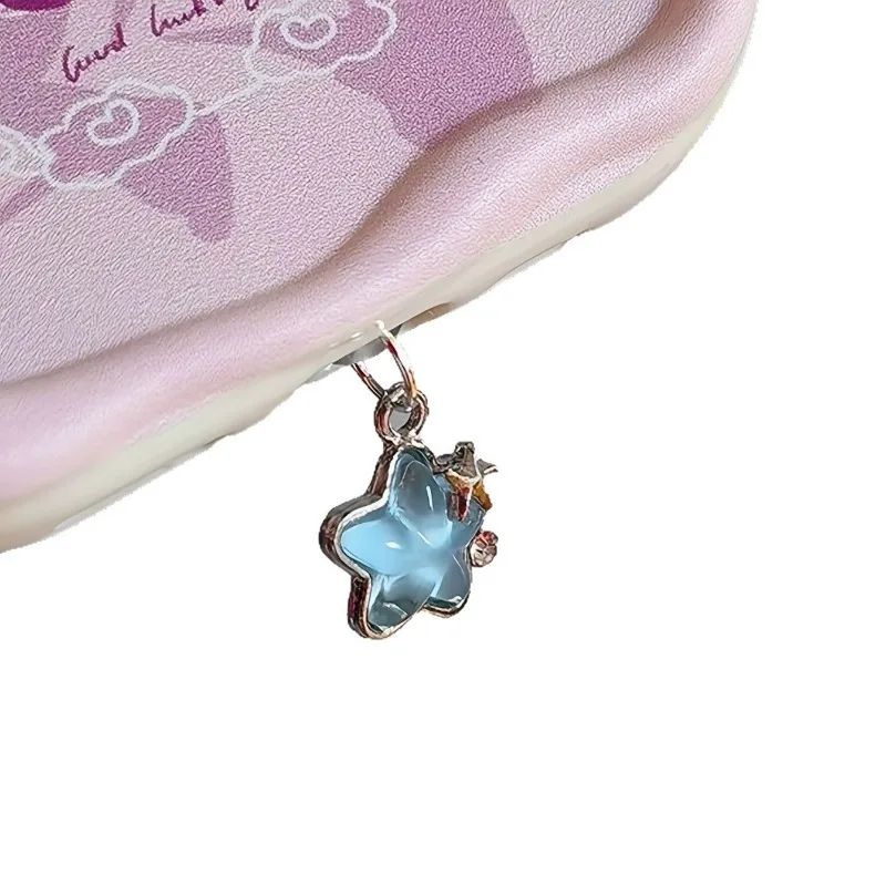 1 st Stof Plug Accessoire Decoratie Leuke Diamant Ster Telefoon Stof Plug Hanger Geschikt voor IPhone Type-C Interface SJFCS01