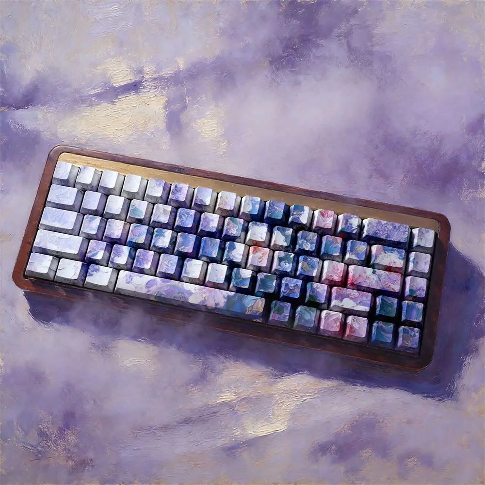 Keycaps Cherry Purple Haze 74 teclas para teclado magnético — vista 6