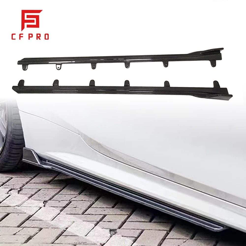 

For BMW M4 G22 G26 Car Side Skirt Extension Rocker Plate Lip Separator Bumper Carbon Fiber Accessories