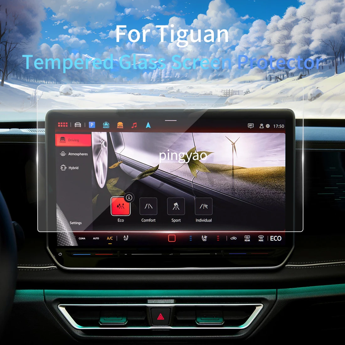 

Автомобильная наклейка, протектор экрана, дисплей навигации, Аксессуары для автомобилей Toyota Tiguan 2024