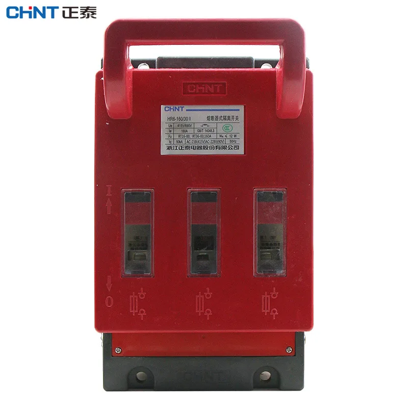 

CHINT CHNT HR6-160/30 HR6-160/31 fuse type isolation switch three-phase knife melting switch thick copper knife melting