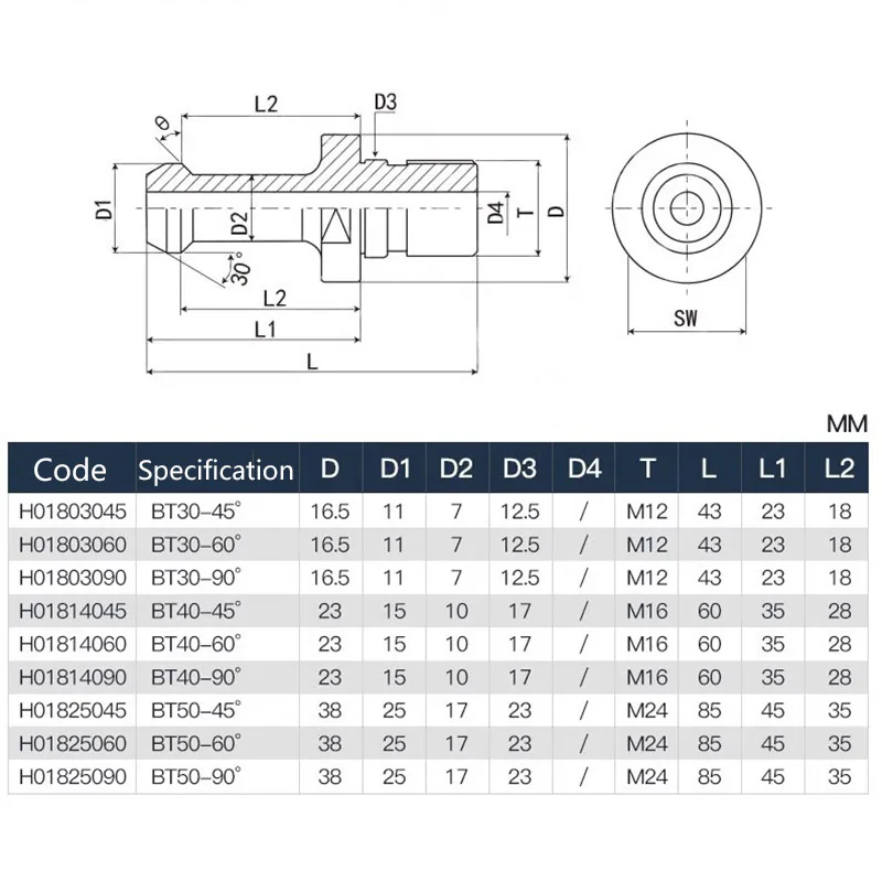 SENO-clavos de tracción para portaherramientas de husillo, BT30, BT40, BT50, ISO20, ISO25, ISO30, SK30, SK40, CAT50, NBT30, CNC, BT, ISO, SK