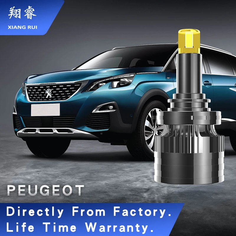 

XR for Peugeot Car LED Headlight 120W 42000LM 4300K H8 9 11 Fog Light 6000K H1 H4 H7 9005 HB3 9006 HB4 9012 Super Bright Bulb