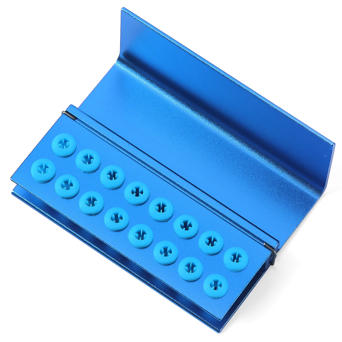 AZDENT Dental Bur Box Bohrerhalter mit 16 Löchern und Silikon für FG RA Bohrer, Zahnmedizinische Instrumente – Detail 2