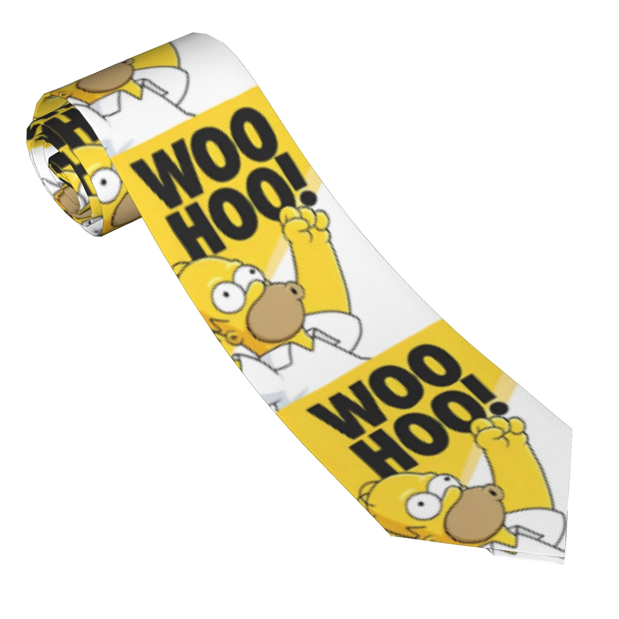 

The Simpson Cartoon Necktie Unisex Skinny 8 cm Classic Neck Tie Funny Homer for Mens Shirt Accessories Cravat Wedding Business