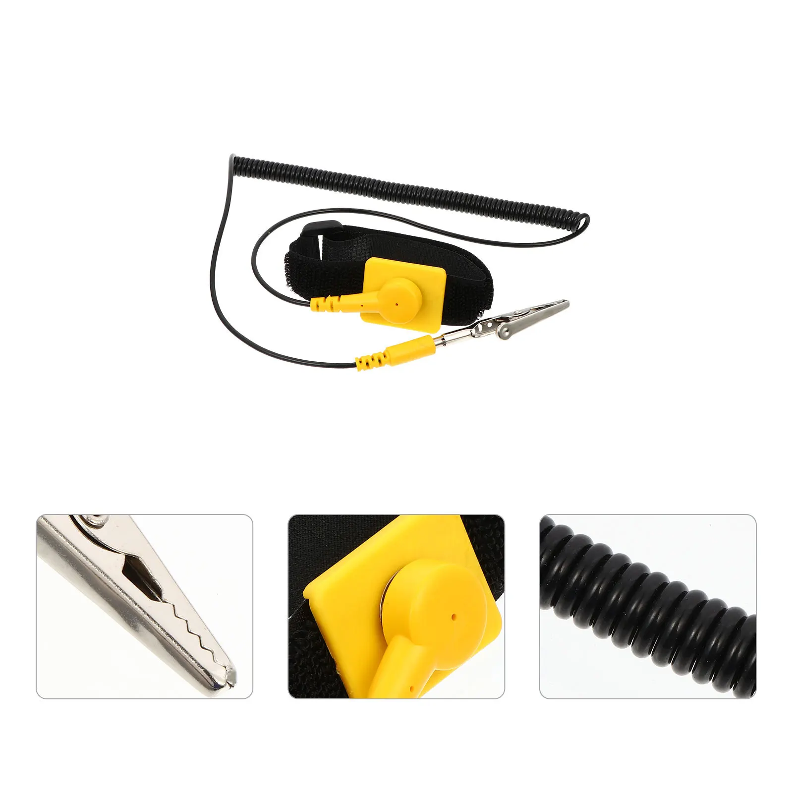 

5Pcs Reusable Esd Wrist Straps Anti-Static Bracelet with 18m Flexible Line for Static Environment Protection Esd Wrist Straps