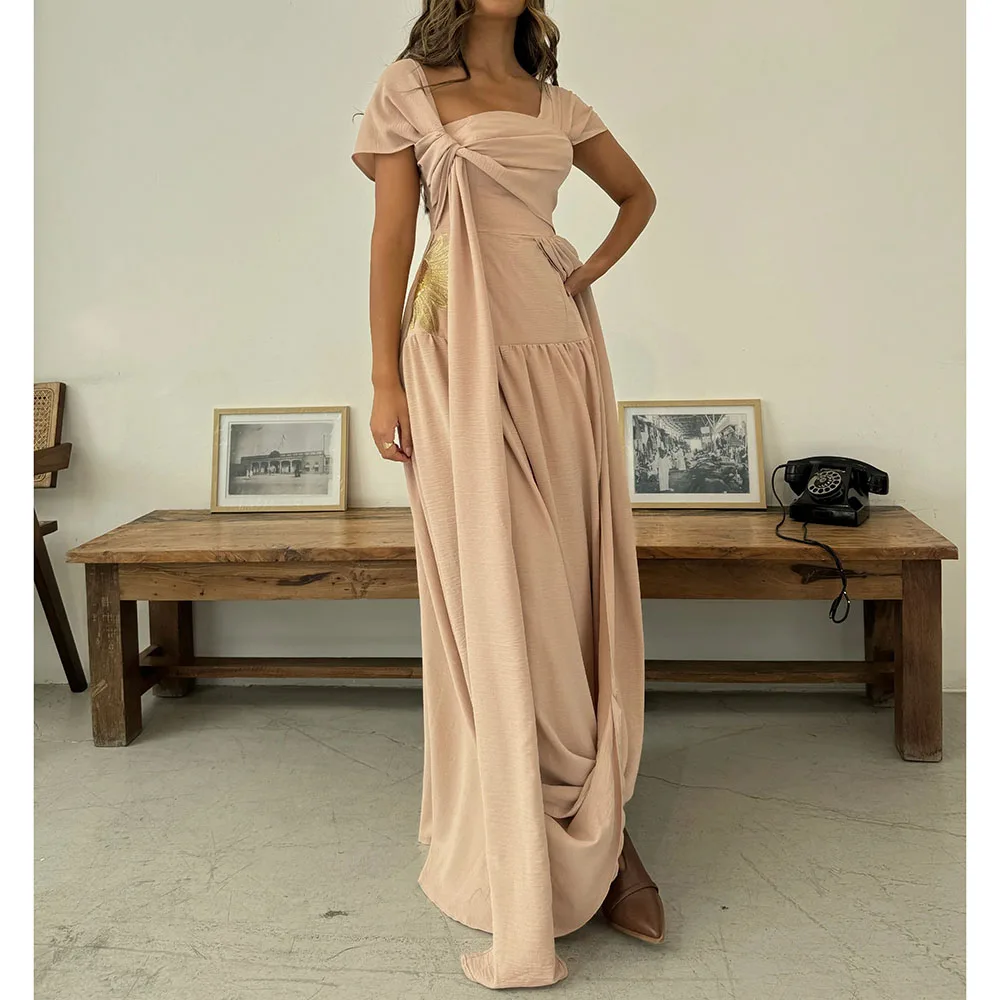 Elegant Formal Evening Dress Off The Shoulder Mermaid Jersey Formal Gowns for Women 2025 Floor Length Prom Dresses Customized