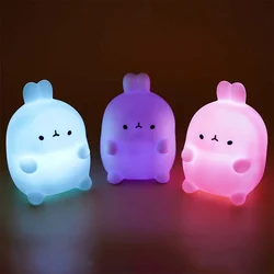 Cartoon Creative Night Light Cute Rabbit LED Night Lamp Kids Children Toys Gifts for Home Bedroom Bedside Room Decor Lights Gift