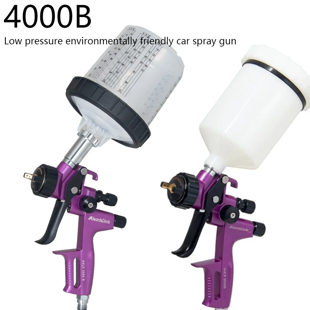 HVLP High Atomization Sheet Metal Car Furniture Maintenance Environmental Protection Low Pressure Manual Spray Gun 1.3 Cup 600ml