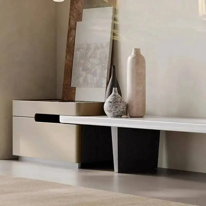 Living Designer Room Tv Stands Luxury Mid Century Display Coffee Tv Table Retro Wood Aesthetic Muebles Para Tv Home Furniture