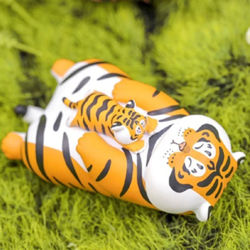 Boîte mystère aléatoire ennemi de la série Fat Tiger Panghu avec bébé, jouets de figurine d'anime, sac surprise au beurre, cadeau d'anniversaire pour filles