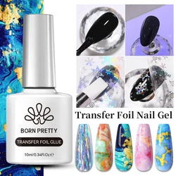 BORN PRETTY lámina de transferencia esmalte de uñas en Gel barniz semipermanente para pegatina adhesiva pegamento para uñas remojo UV LED Gel Nail Art hombre