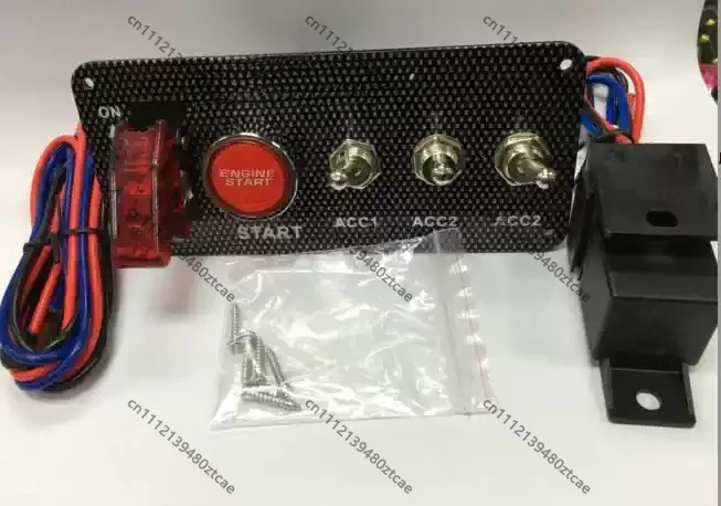 Automobile Parts Panel Mount Integrated Ignition Switch Combined Power Cut-off Control Switch Racing Accessory