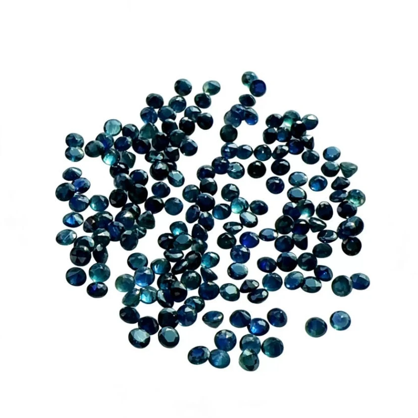 

2.5mm Natural Sapphire Loose Gemstones Whole Sale Price Genuine Chinese Sapphire Beads for Jewelry DIY