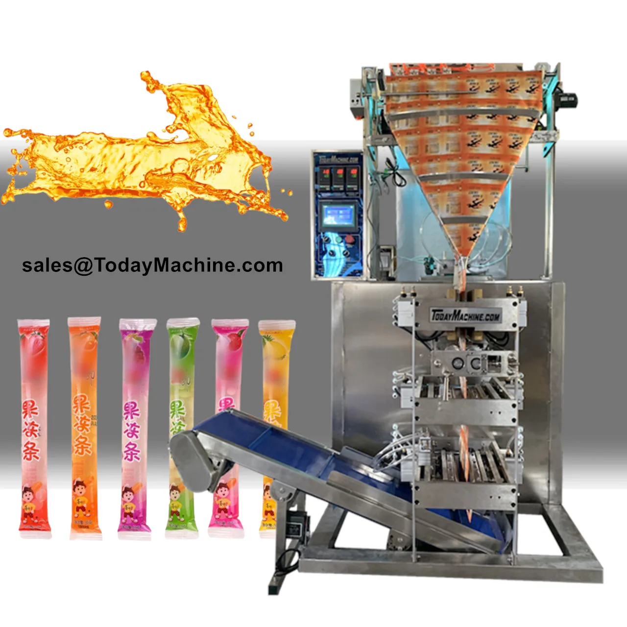 Automatic Multi Lane Ice Lolly Filling Sealing Packaging Machine