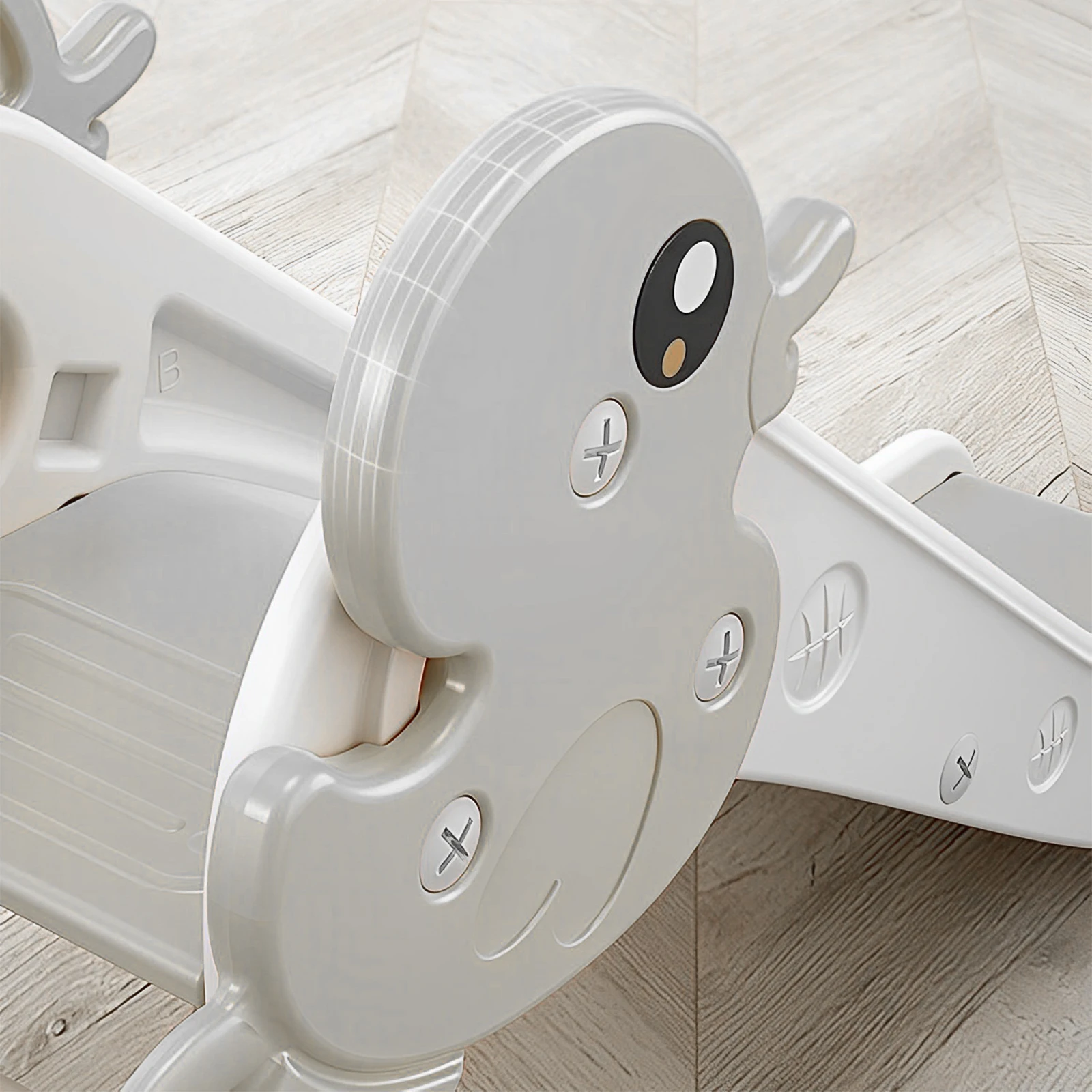 شريحة أطفال إبداعية على شكل بطة صفراء كرتونية قابلة للطي متسلق ملعب داخلي وخارجي للأطفال الصغار من سن 1 إلى 3 سنوات #6