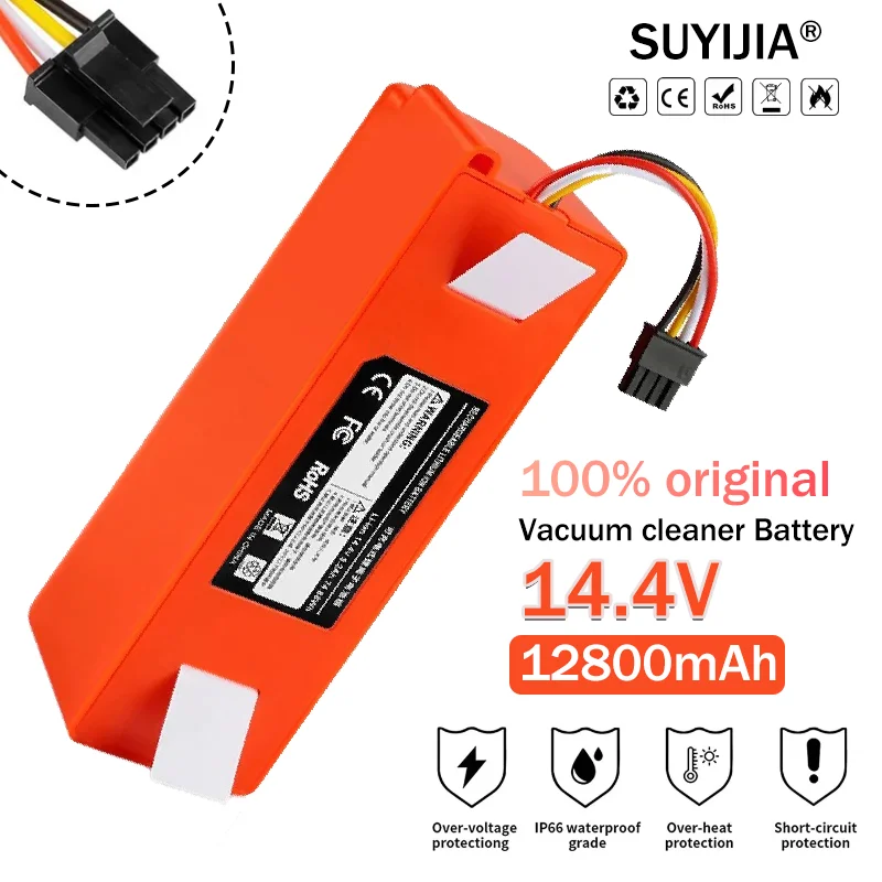 

100% Original BRR-2P4S-5200S Robotic Vacuum Cleaner Replacement Battery For Xiaomi Roborock S55 S60 S65 S50 S51 S5 MAX S6 Parts